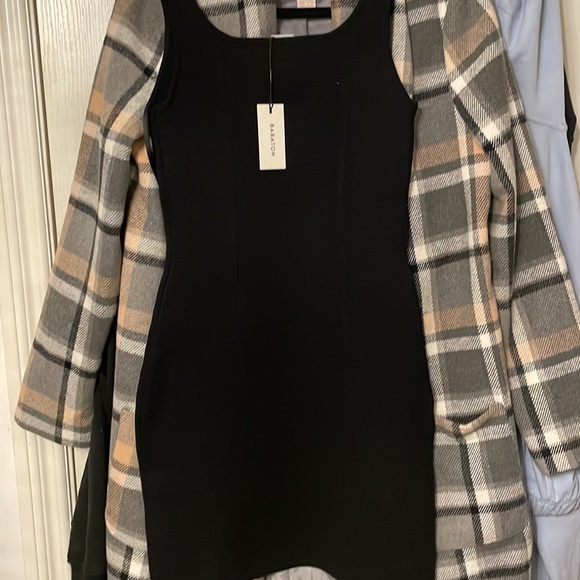 Scupt Knit Seamed Dress - Picture 4 of 7